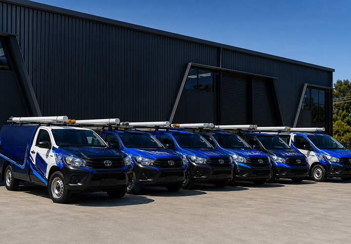 Fleet of Woronora Heights Blocked Drains plumbing vans